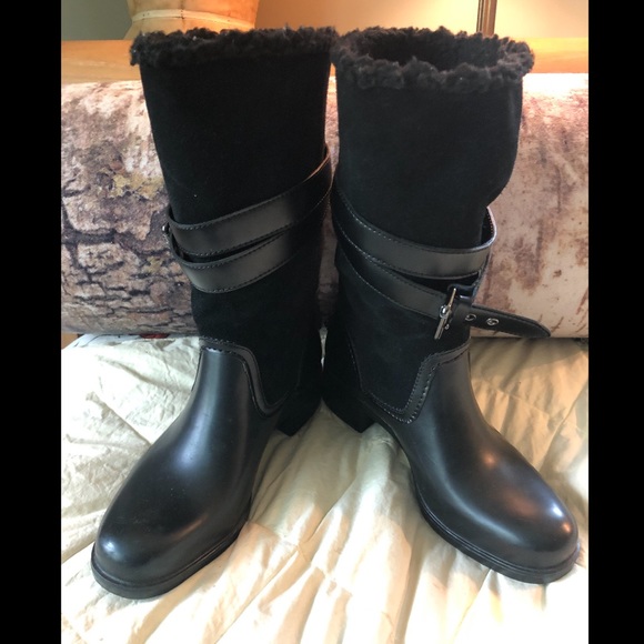 Coach Shoes New Coach Zena Bock Leather Boots Poshmark